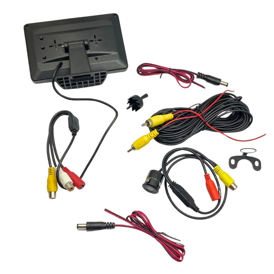 12V ARAÇ İÇİ LCD EKRAN (4.3 ) + (GECE GÖRÜŞLÜ KAMERA 18 MM)