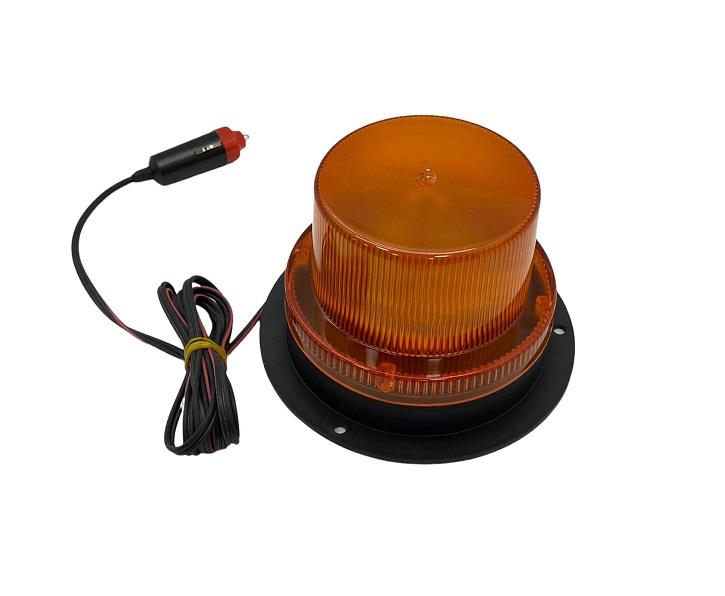 12V-110V ÇAKAR FLAŞ TEPE LAMBA MIKNATISLI KABLOLU LEDLİ (85*93 MM)SARI