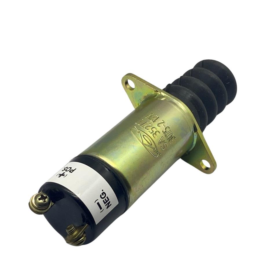 12V STOP SELENOİDİ KULAKLI (PLATİNLİ) CATERPILLAR (YANMAR MOTOR)