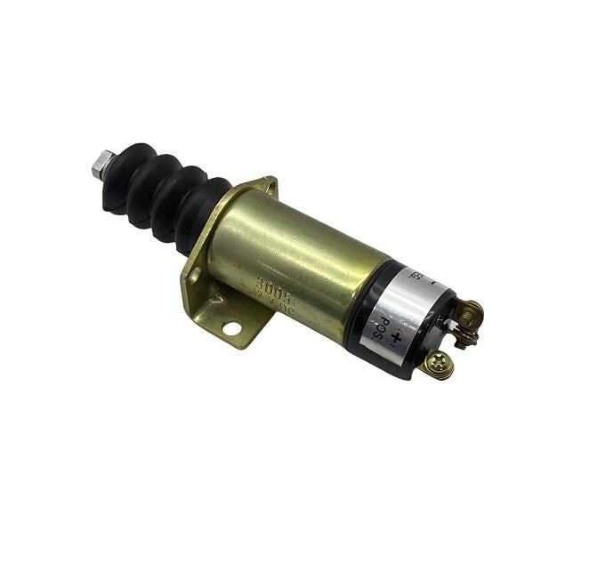 12V STOP SELENOİDİ ÖNDEN AYAKLI (3 ÇIKIŞ) (PLATİNLİ) LISTER PETER JENERATÖR