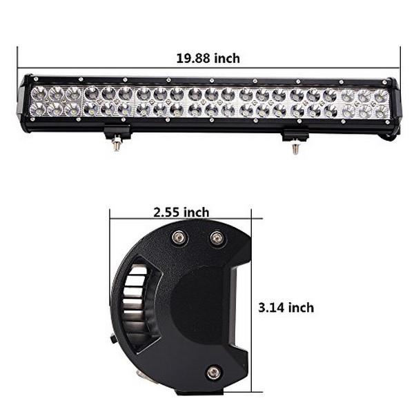 12V-24V LED LAMBA OFF-ROAD (42 X 3W) (600*80*65 MM)