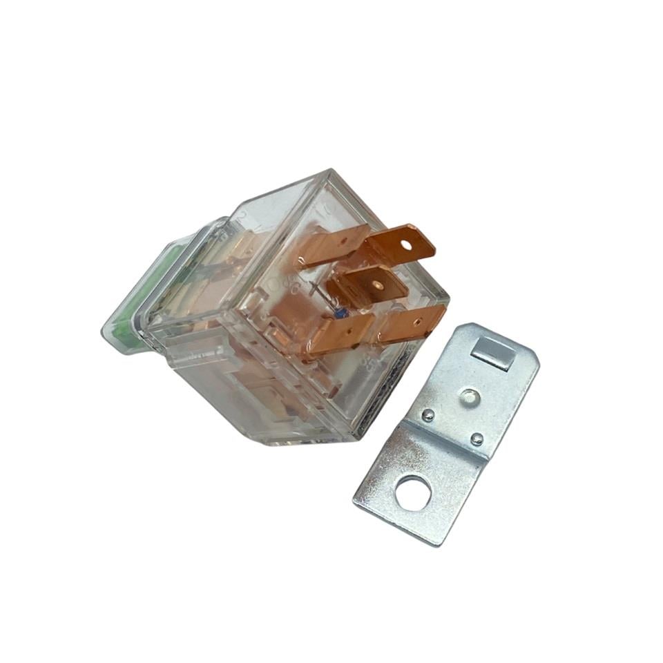 24V RÖLE 5 UÇLU 60 A/80 A (DİRENÇLİ) (SİGORTALI) (30-85-86-87-87a) ŞEFFAF