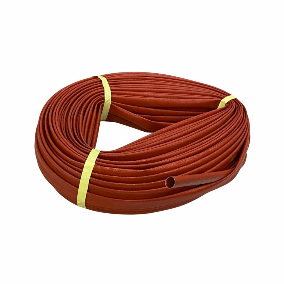12 MM İZOLELİ CAM ELYAF MAKARON (YANMAZ MAKARON) (PARLAK) (-60°C +250°C) (1 MT)