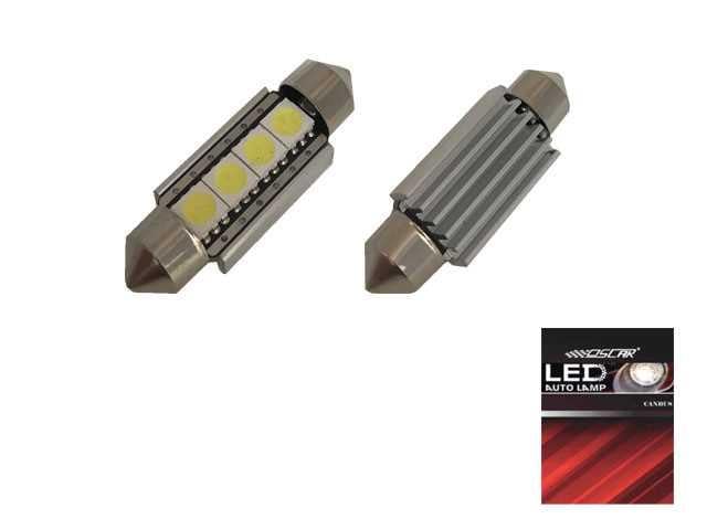 12V SOFİT AMPUL 4 LEDLİ BEYAZ CB (39 MM) (2 AD)