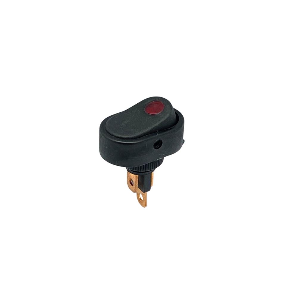 TUŞLU ANAHTAR VİDALI OVAL IŞIKLI (20A 12V DC)