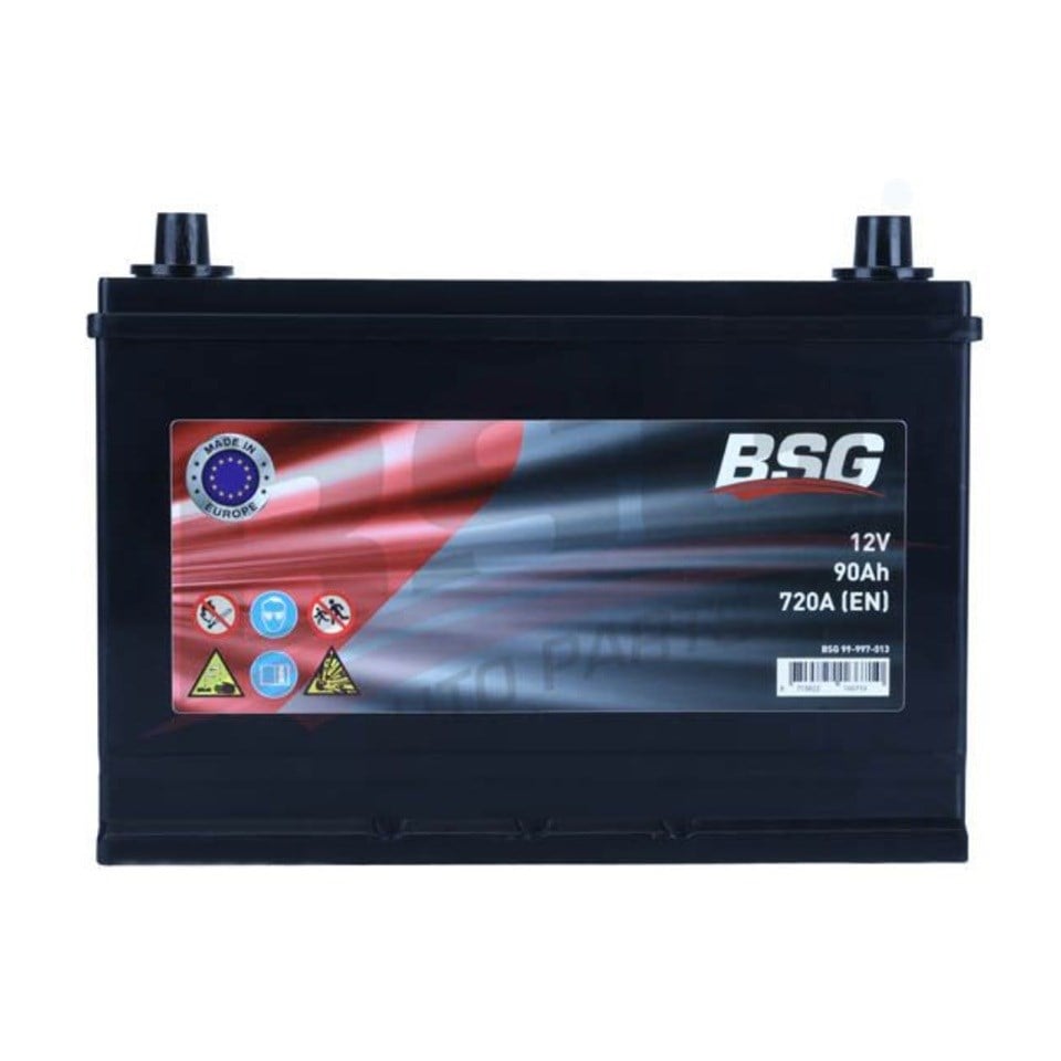 BSG 12V 90 AH AKÜ 720 A (EN) (TAM KAPALI) (305*179*220)