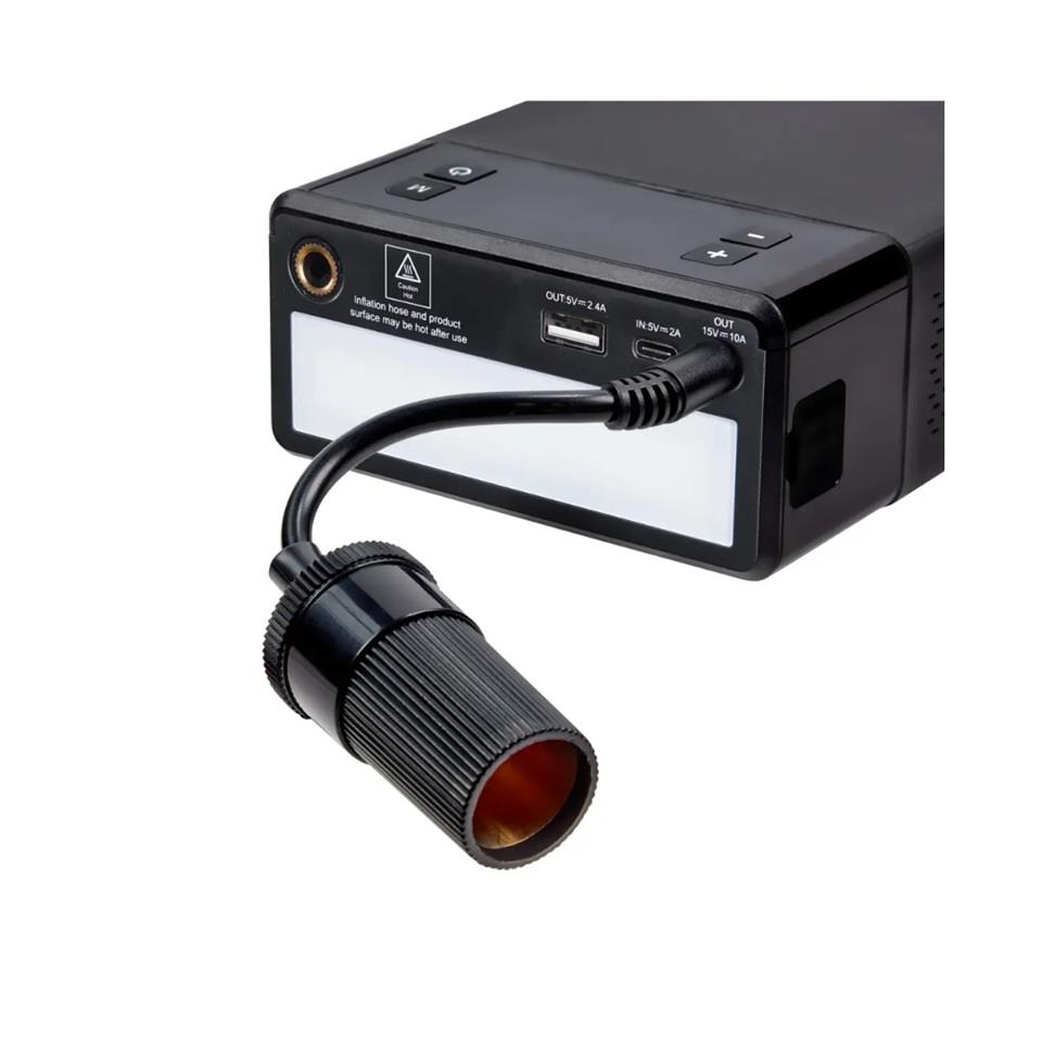 OSRAM 12V AKÜ TAKVİYE CİHAZI (BOOSTER) (1000A) HAVA KOMPRESÖRÜ (USB-A 2.4 A POWERBANK) (LED IŞIK)