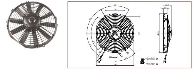 KORMAS 24V FAN MOTORU ÜFLEYİCİ AKSİYEL 11 