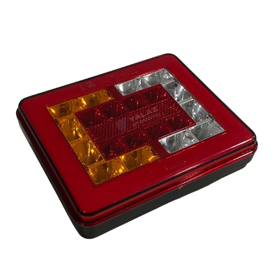 12V STOP LAMBASI (NEON LEDLİ) (4 FONKSİYONLU) (136*114 MM) 