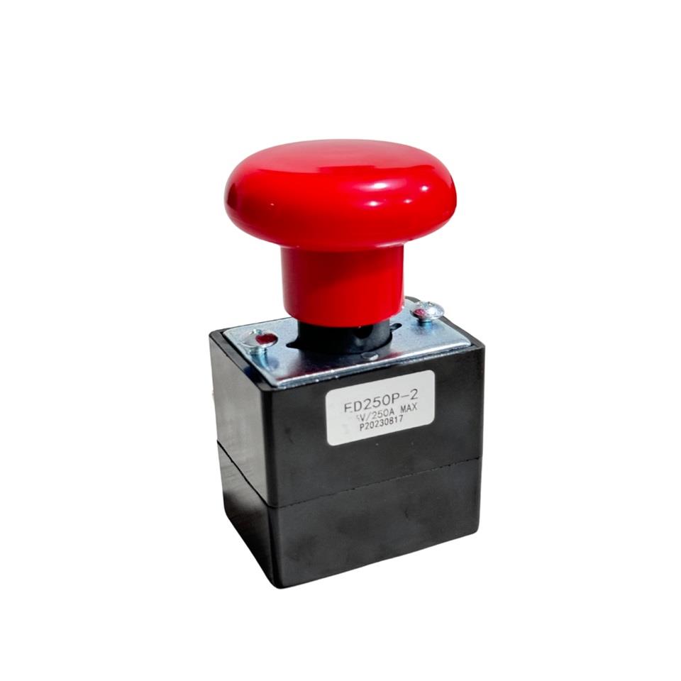 96V ELEKTRİKLİ ACİL STOP BUTONU 250 A İTMELİ-ÇEKMELİ