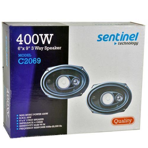 SENTINEL OVAL HOPARLÖR 400W 6'' X 9'' (KAPAKLI) (2 AD)