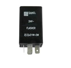 SANEL 24V ELEKTRONİK FLAŞÖR 4 UÇLU (+ - L P) (İKAZLI) IVECO-VOLVO