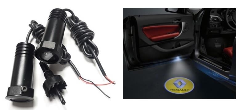 KAPI ALTI LOGO LAZER IŞIK LED 3D (RENAULT) (2 AD)