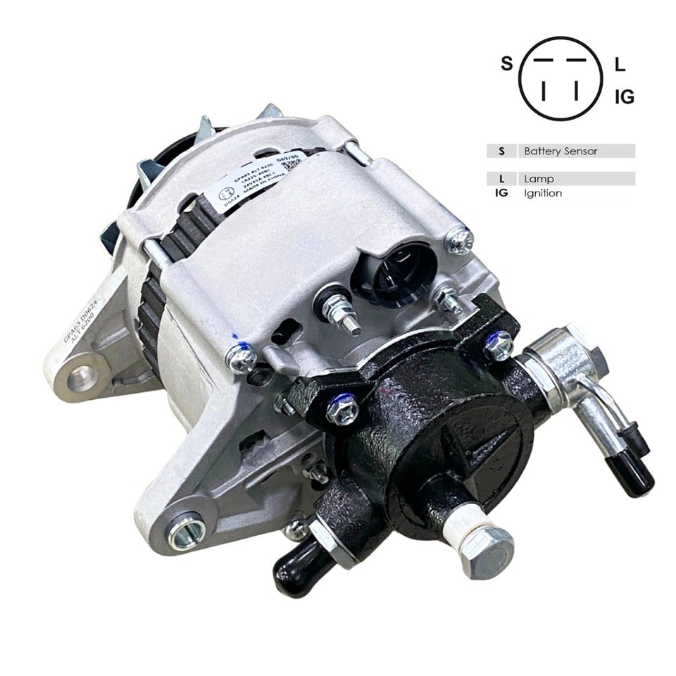 24V ALTERNATÖR DİNAMO HITACHI TİPİ 35 A (3 FİŞ) (S-L-IG) ISUZU NPR