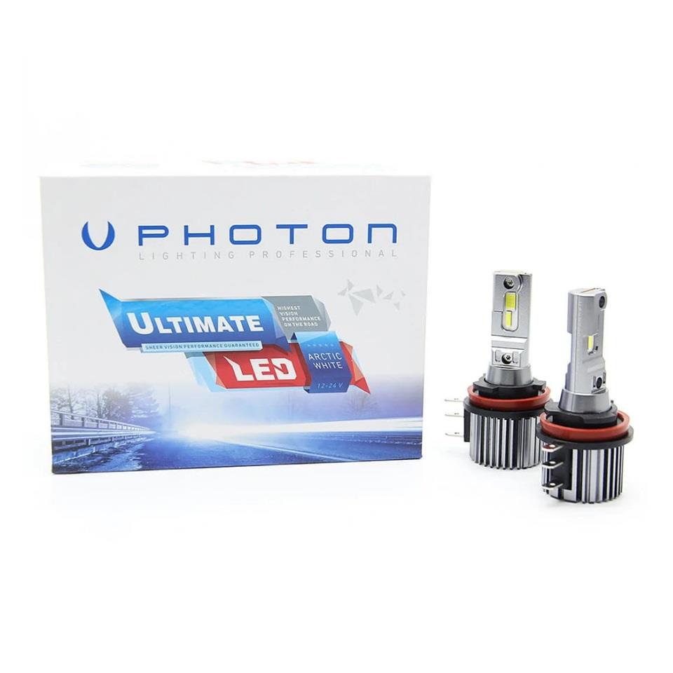 PHOTON 12V-24V H15 CSP LED XENON FAR AMPUL SETİ 6000K 9500 LÜMEN FANSIZ