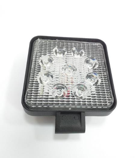 12V ÇALIŞMA LAMBASI KARE (9 X 3W POWER LEDLİ) (105*105 MM)