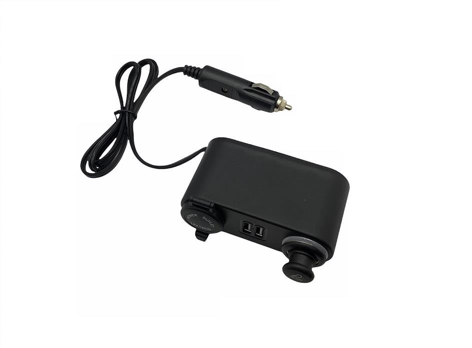 12V-24V 120W ÇAKMAK FİŞİ-SOKETİ-ÇOKLAYICI (ENERJİ SOKETİ) (ÇAKMAK + USB 2 ŞARJLI 6A)