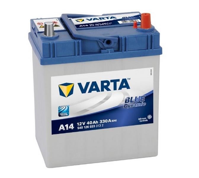 VARTA 12V 40 AH AKÜ BLUE DYNAMIC CCA 330 A (EN) (187*127*227) (DAR İNCE KUTUP DÜZ)