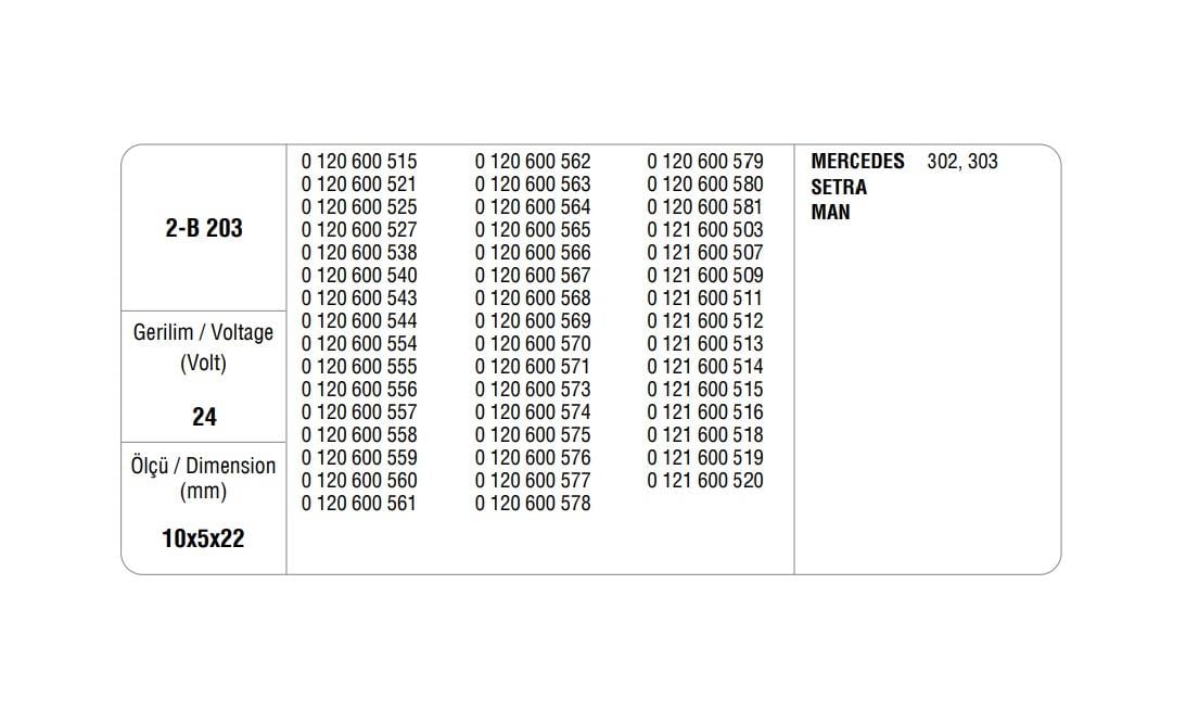 MEGA ALTERNATÖR KÖMÜRÜ BOSCH TİPİ 302 EM (2 AD)