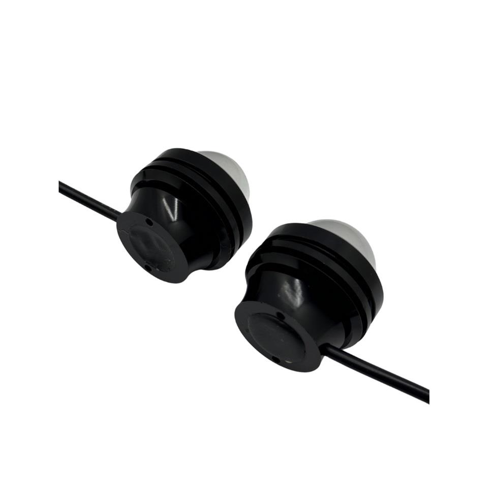 12V LAMBA YUVARLAK MERCEKLİ COB LEDLİ 30W FONKSİYONLU ÇAKARLI (UNIVERSAL) BEYAZ 39 MM (2 AD)