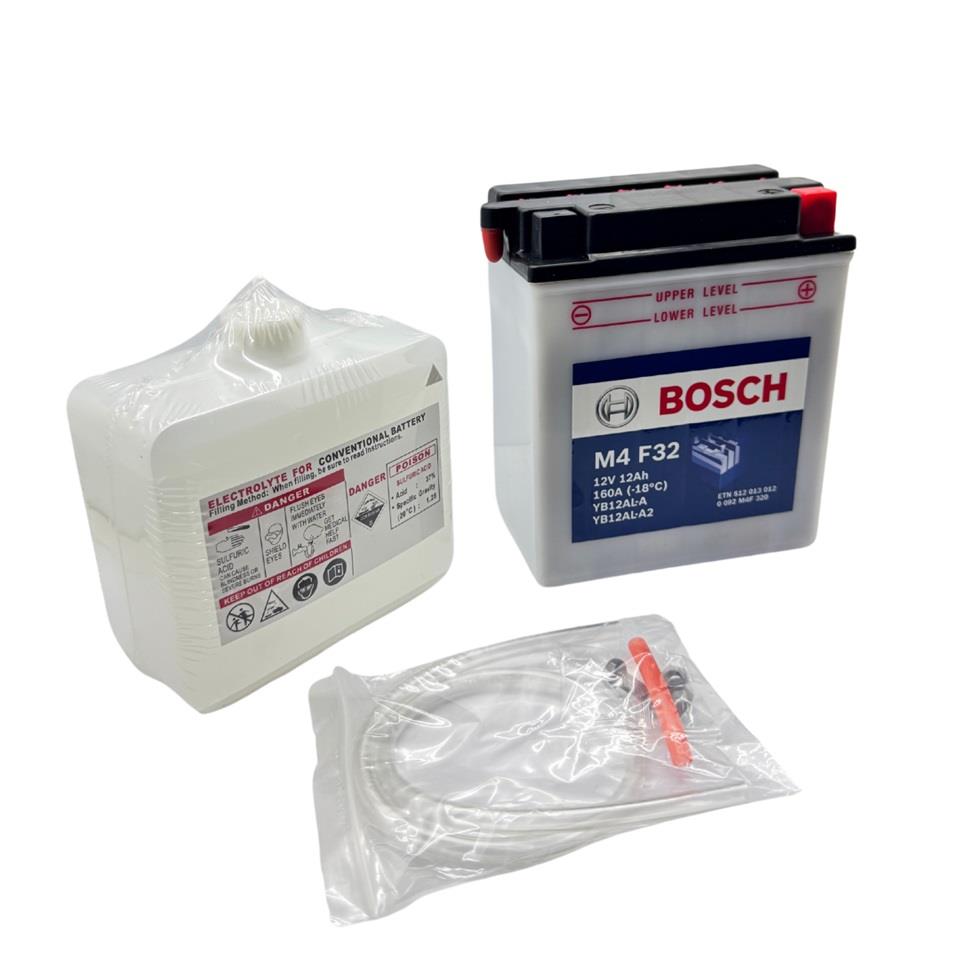 BOSCH 12V 12 AH MOTOSİKLET AKÜSÜ 160 A (EN) (136*82*161) (YB12AL-A2)