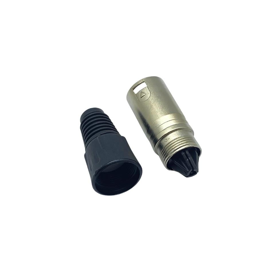 CANON ERKEK JACK FİŞ XLR (AKÜ ŞARJ SOKETİ 3 FİŞ) (ENGELLİ ARACI)