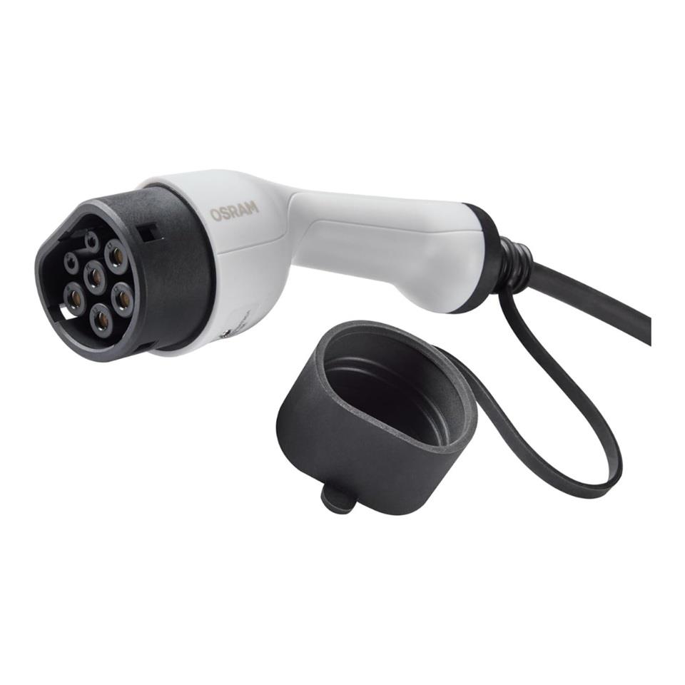 OSRAM 480V AC ELEKTRİKLİ ARAÇ ŞARJ KABLOSU TİP2 (3 FAZLI) (32 A) (22000W) (5 MT)