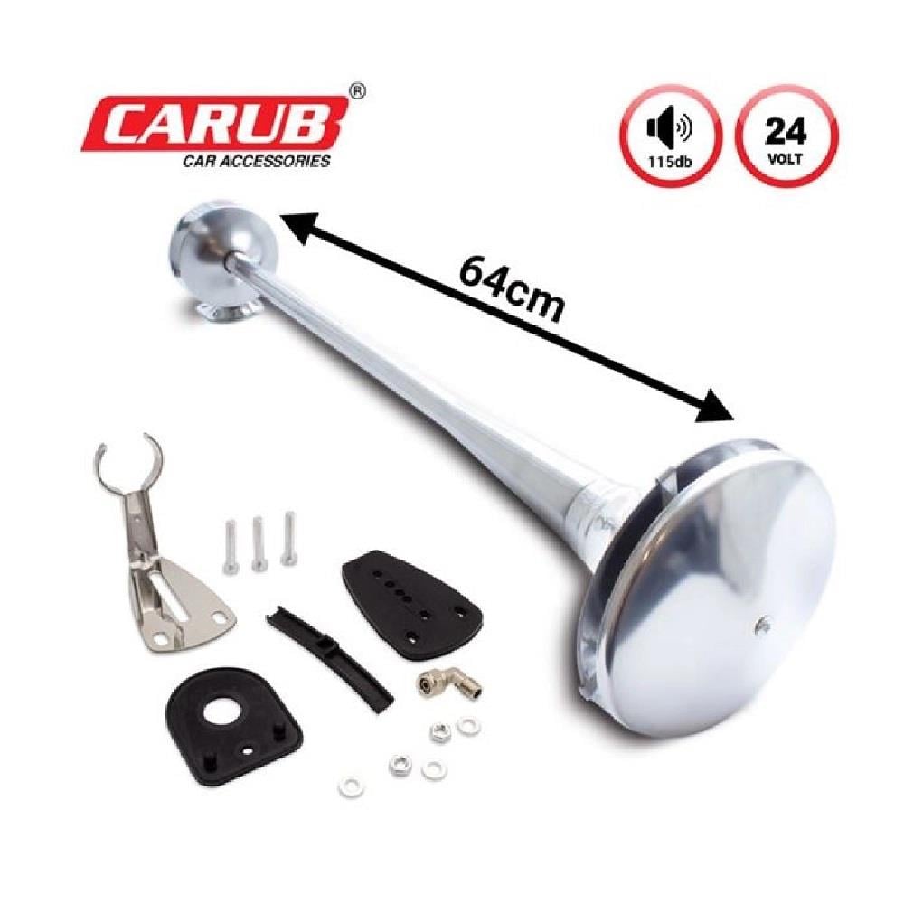 24V HAVALI KORNA TEKLİ KROM (MARİN)