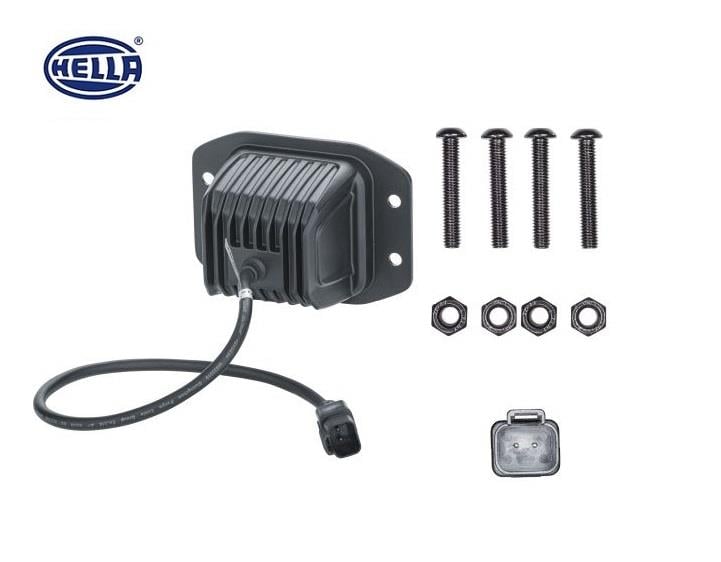 HELLA 10V-30V ÇALIŞMA LAMBASI (OFF-ROAD LAMBA) GÖMME TİP 40W 5700K 3000 LÜMEN (4 LEDLİ) (2 AD)