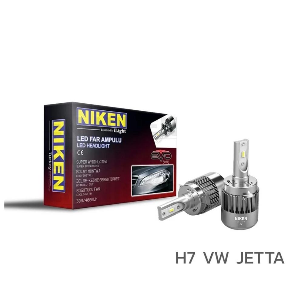 NIKEN 12V H7 COB LED XENON FAR AMPUL SETİ 6500K 4000 LÜMEN VW JETTA