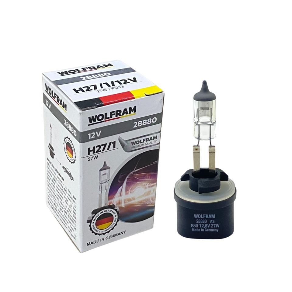 WOLFRAM 12V H27 AMPUL 27W 880 (DÜZ SOKET) GERMANY