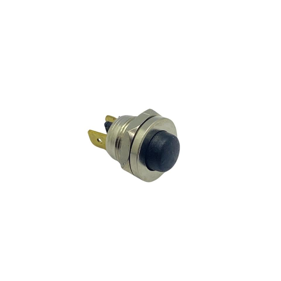 METAL BUTON MİNİ (FİŞLİ) (16 MM) SİYAH
