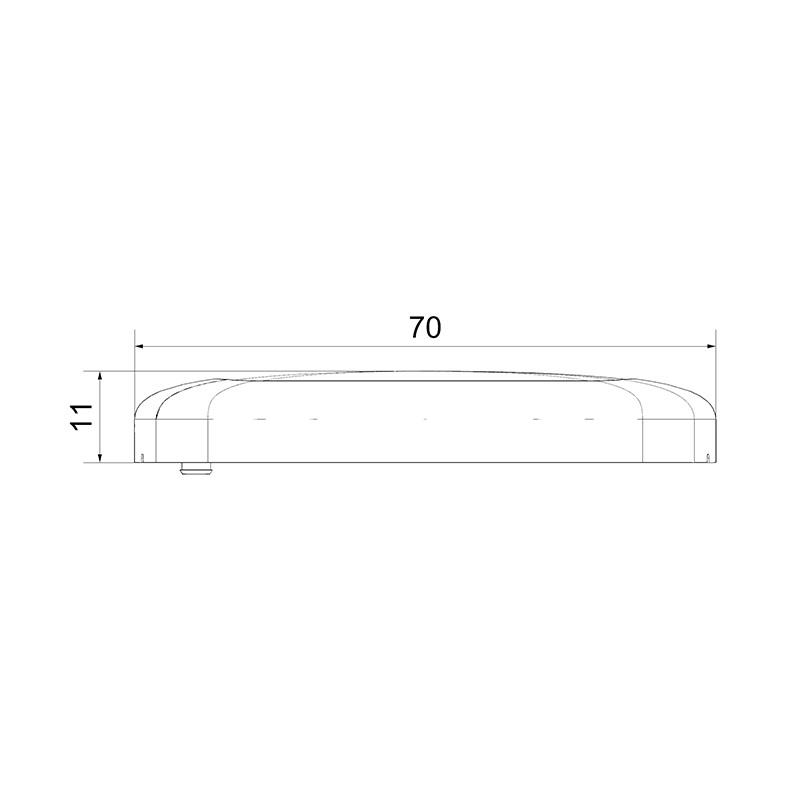SANEL 12V TAVAN LAMBASI 30 LEDLİ  6500K BEYAZ (135*70 MM) (BUTONSUZ)