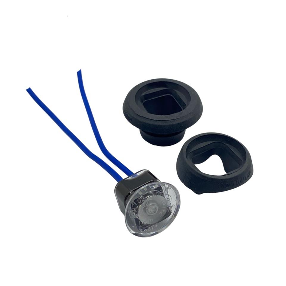 FRISTOM 12V-24V GÖZ-AYNA ALTI-GÜNDÜZ SÜRÜŞ LAMBASI LED MAVİ (ÇAP:20 MM) E9
