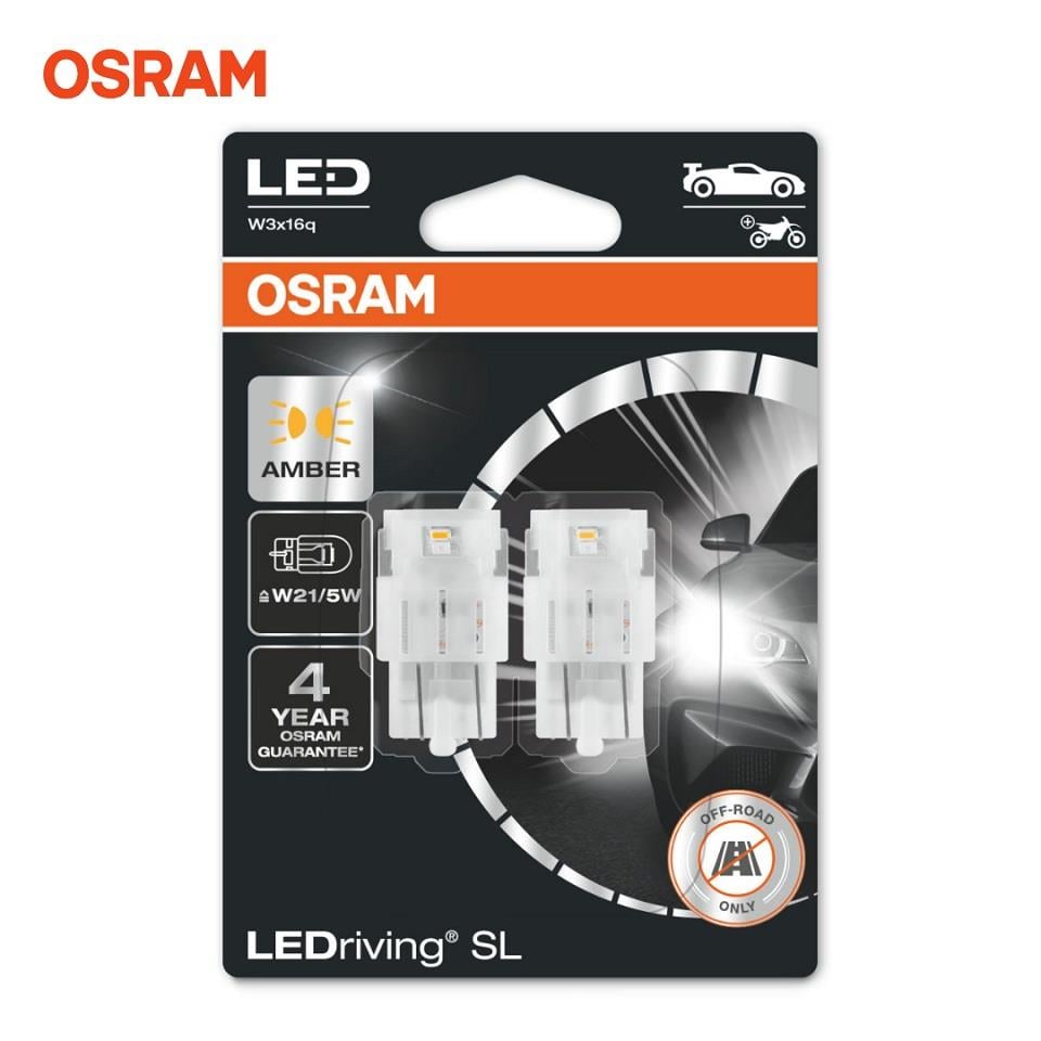 OSRAM 12V 1016 AMPUL LED DİPSİZ T20 21/5W SARI (2 AD)