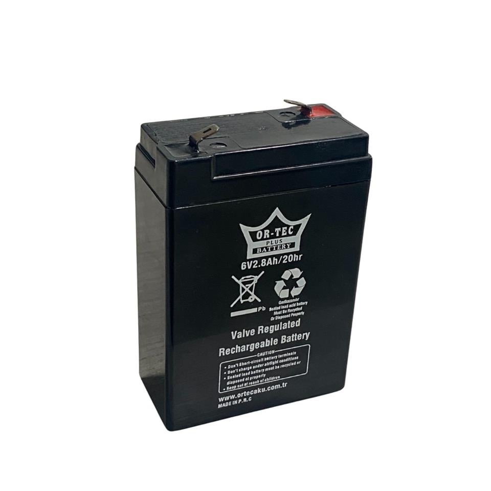 OR-TEC 6V 2.8 AH AKÜ KURU TİP (66*33*97) (0,6 KG)