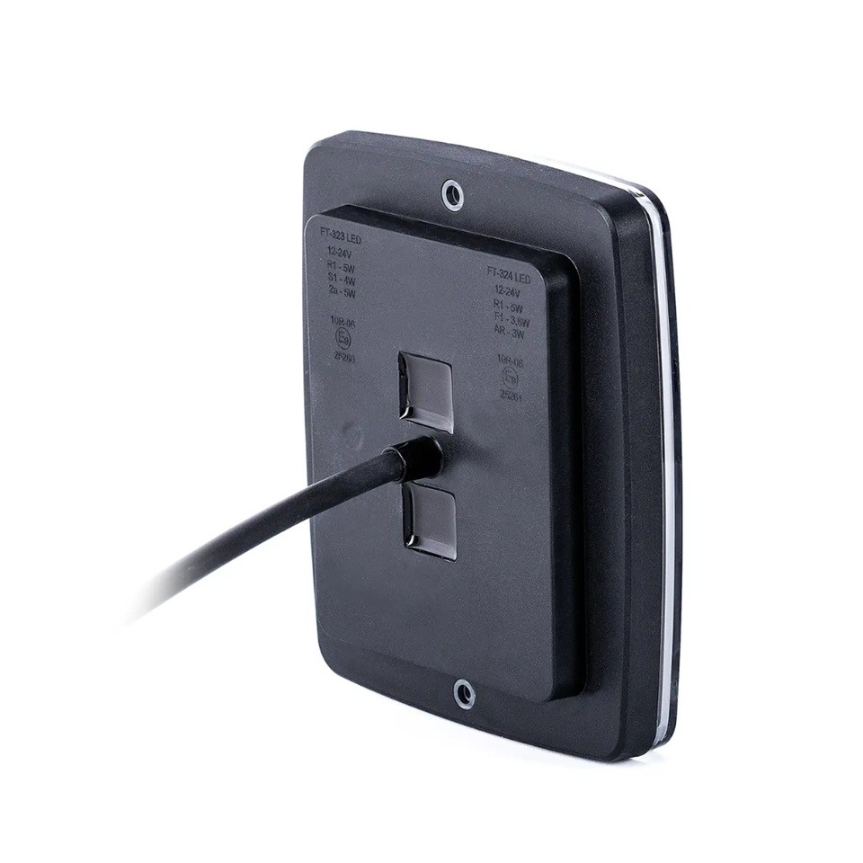 FRISTOM 12V-30V STOP LAMBASI (NEON LEDLİ) (3 FONKSİYONLU) (132*109 MM) E9