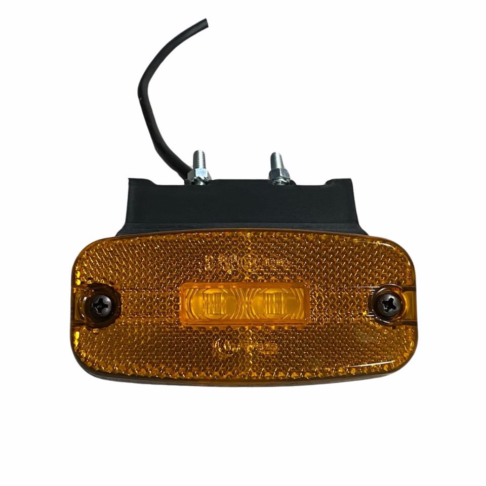 24V DORSE YAN SİNYAL LAMBA SİDE MARKER (3 LEDLİ) (DIŞA BAĞLANTI) (OVAL) (110*50 MM)