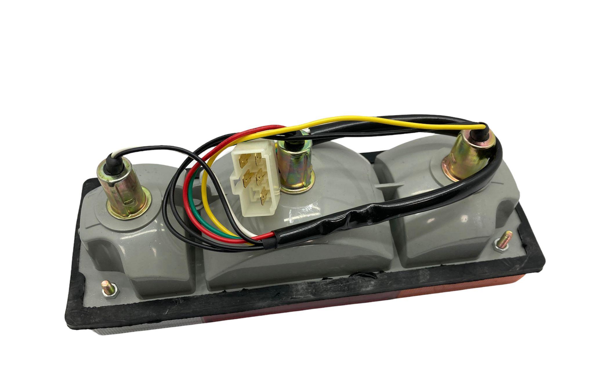 12V-24V STOP LAMBASI (KABLOLU SOKETLİ)  (255*90 MM) KOMATSU İŞ MAKİNASI 