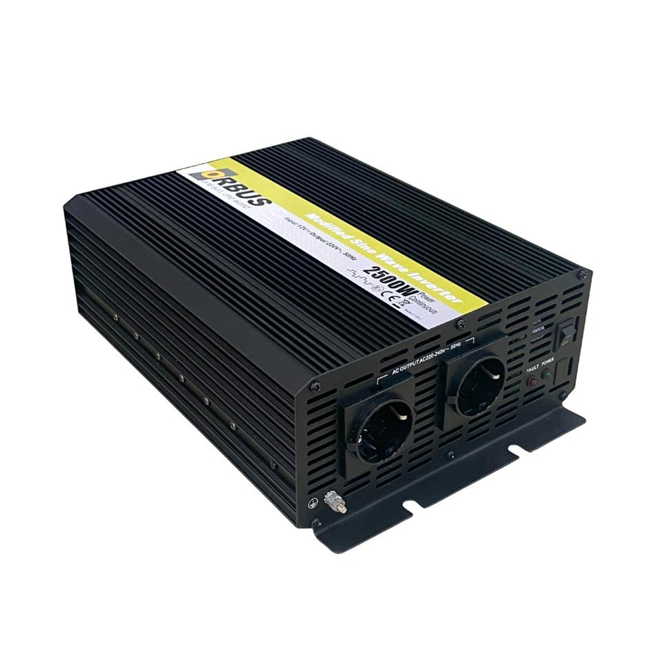 ORBUS 12V DC > 230V AC İNVERTER 2500W (MODİFİYE)