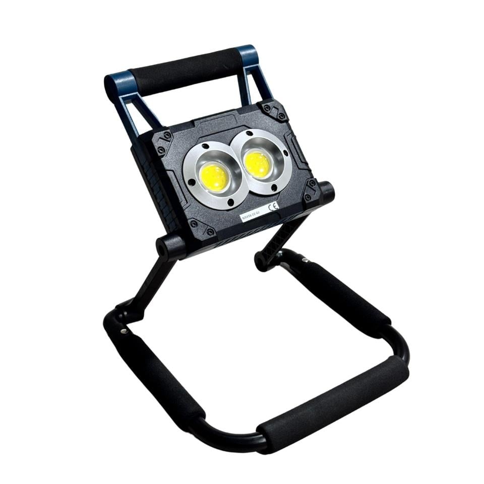 LAMBADA SÜPER LEDLİ EL PROJEKTÖRÜ GÜNEŞ ENERJİLİ-ŞARJLI USB ÇIKIŞLI (MIKNATISLI)