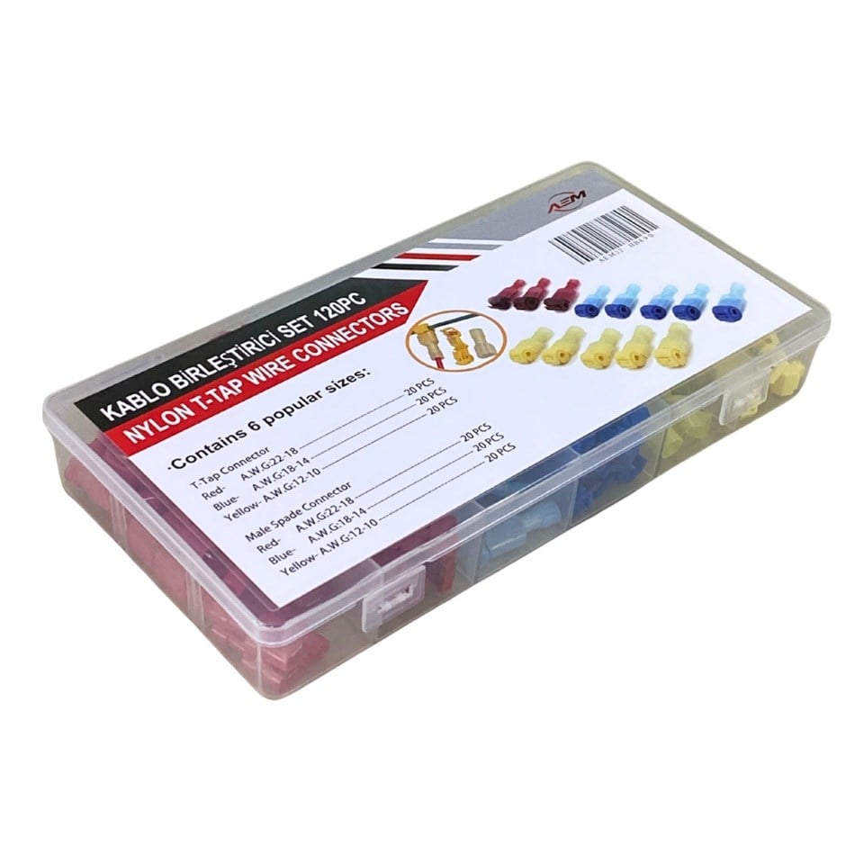 KABLO BİRLEŞTİRİCİ-EKLEME SETİ (120 PARÇA)