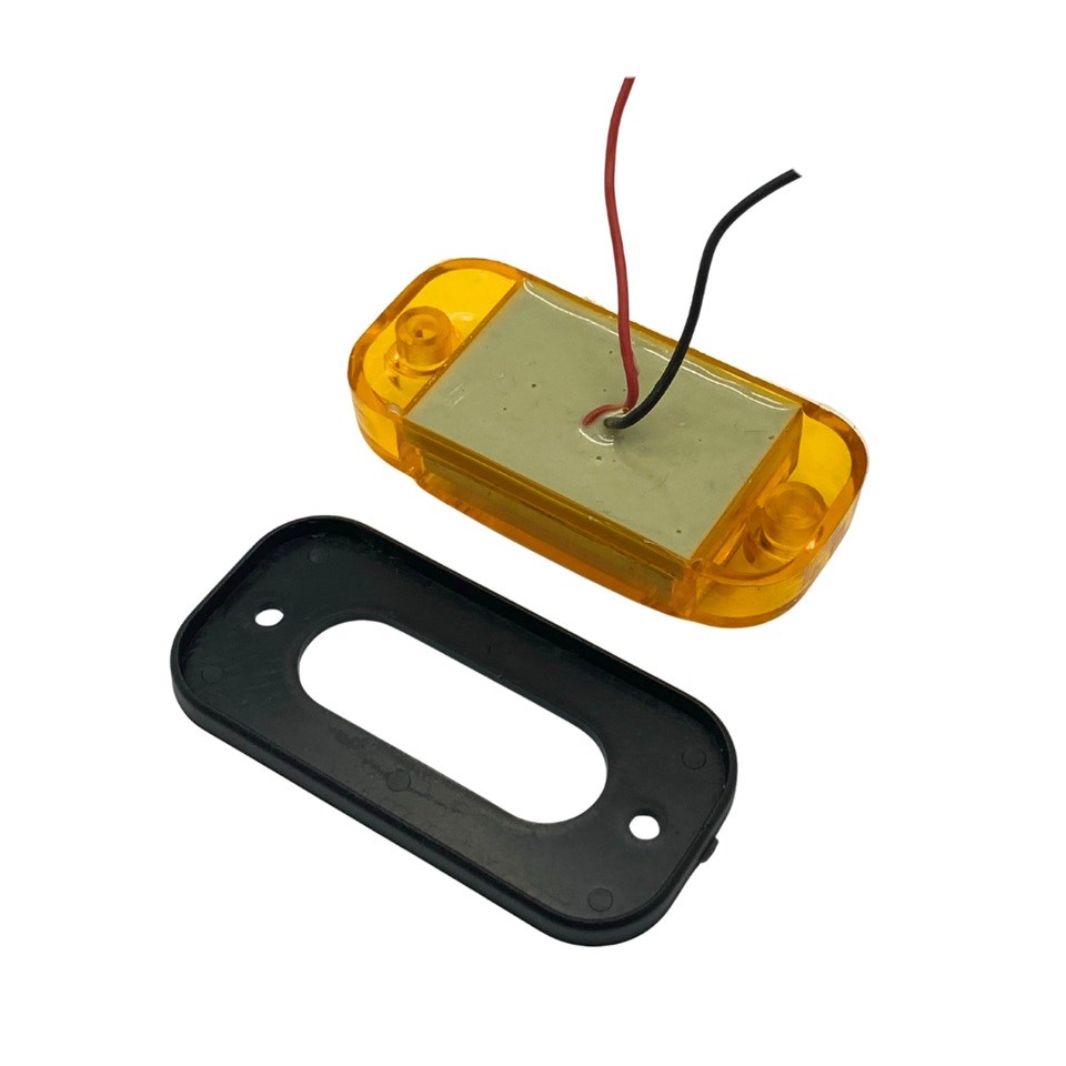 12V-24V YAN SİNYAL LAMBA SİDE MARKER SARI OVAL (76*37 MM)