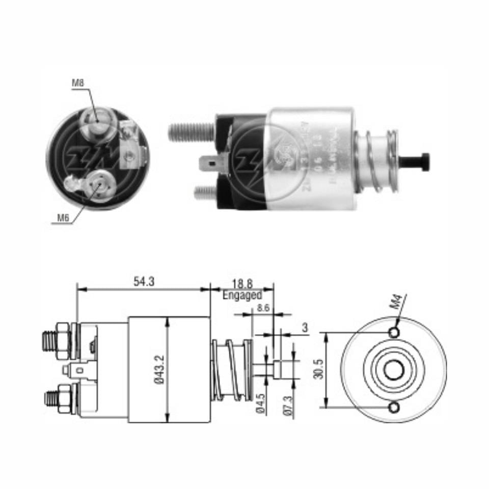 ZM 12V MARŞ OTOMATİĞİ (FİŞLİ) HYUNDAI ACCENT ERA/GETZ/I20-KIA