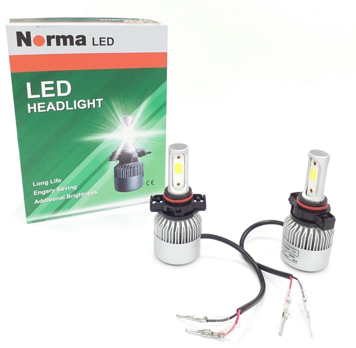 NORMA 9-32V PS24W-PS19W COB LED GÜNDÜZ FAR AMPUL SETİ 6000K 8000 LÜMEN