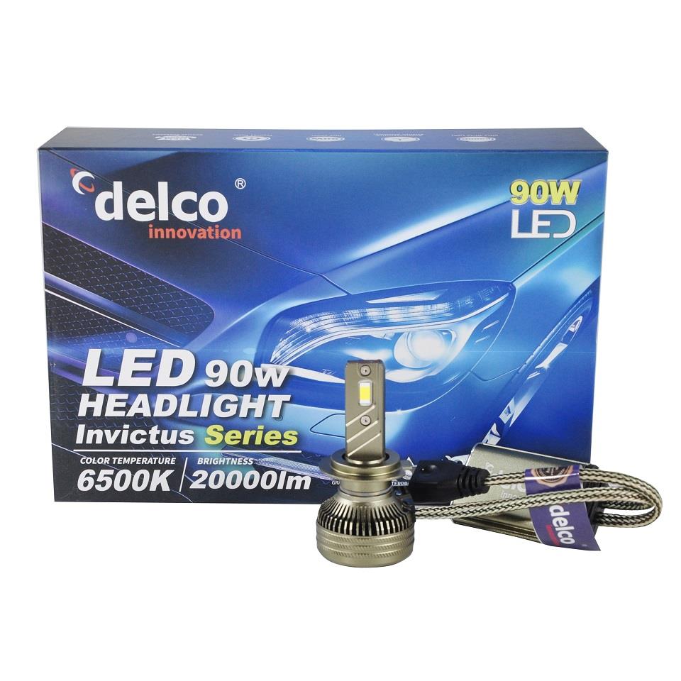 DELCO 9V-36V H7 CSP LED XENON FAR AMPUL SETİ 6500K 20000 LÜMEN 90W CANBUS