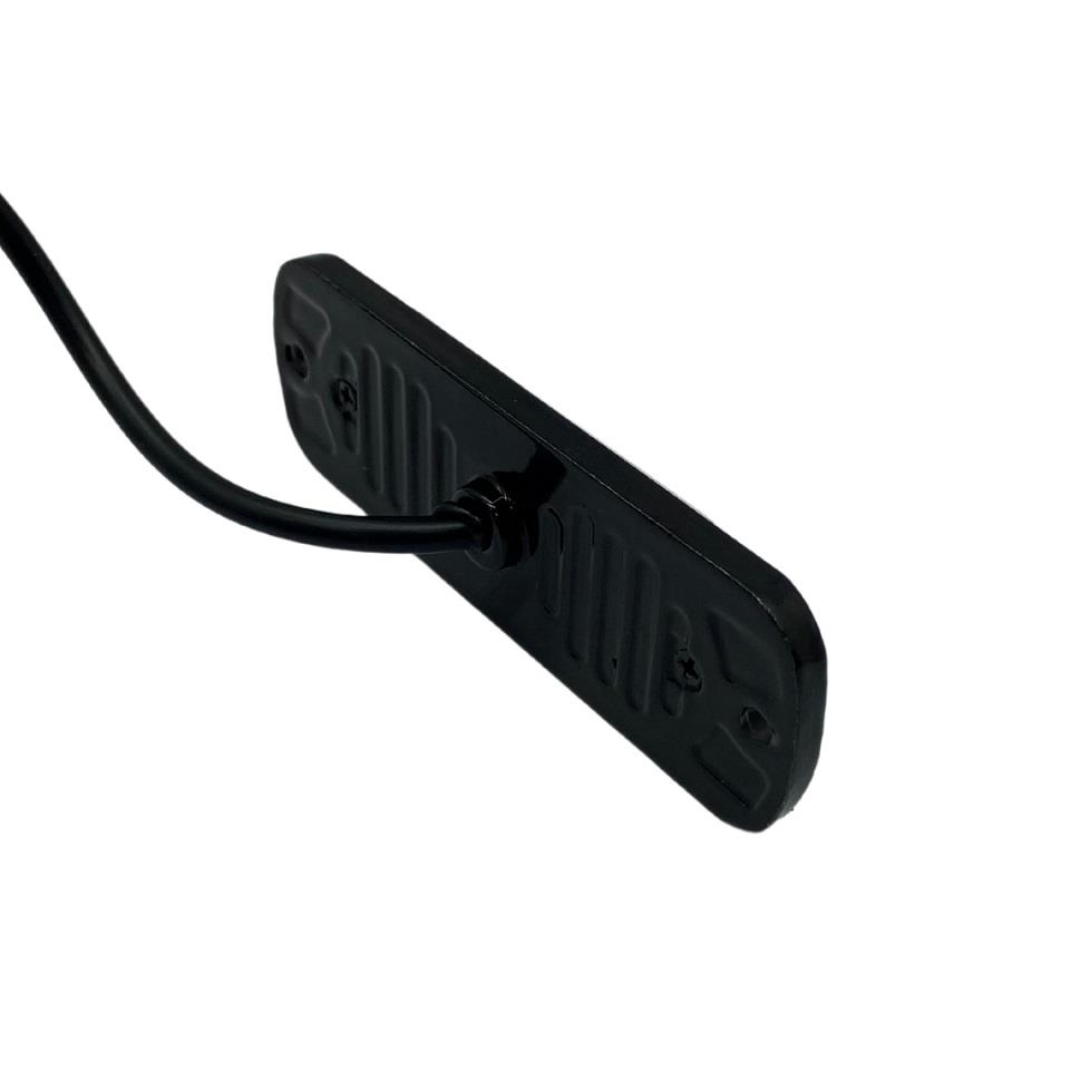 9V-36V  FLAŞ LED LAMBA (ŞEFFAF) (SARI) (4X1W) 3 FONKSİYONLU (85*28*10 MM)