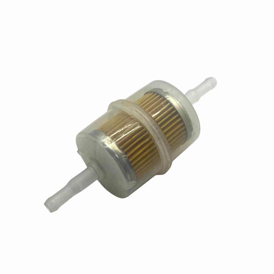 BENZİN FİLTRESİ UNIVERSAL ŞEFFAF (BÜYÜK TİP) (124*49 MM)