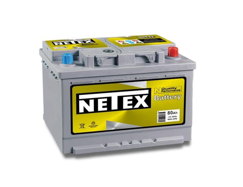 NETEX 12V 80 AH AKÜ 700 A (EN) (315*175*175) (ALÇAK)