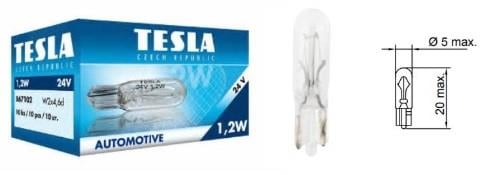 TESLA 24V DİPSİZ AMPUL T5 1.2W